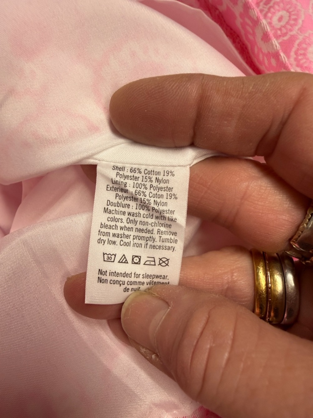 Janie and Jack Pink White Jacquard Shift Dress with Ruffle Sleeve Size 8 - Picture 9 of 10